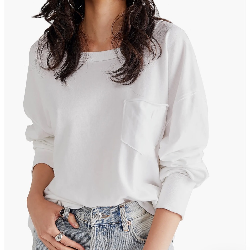 Free People We The Free Fade Into You Long Sleeve Ivory Medium $58